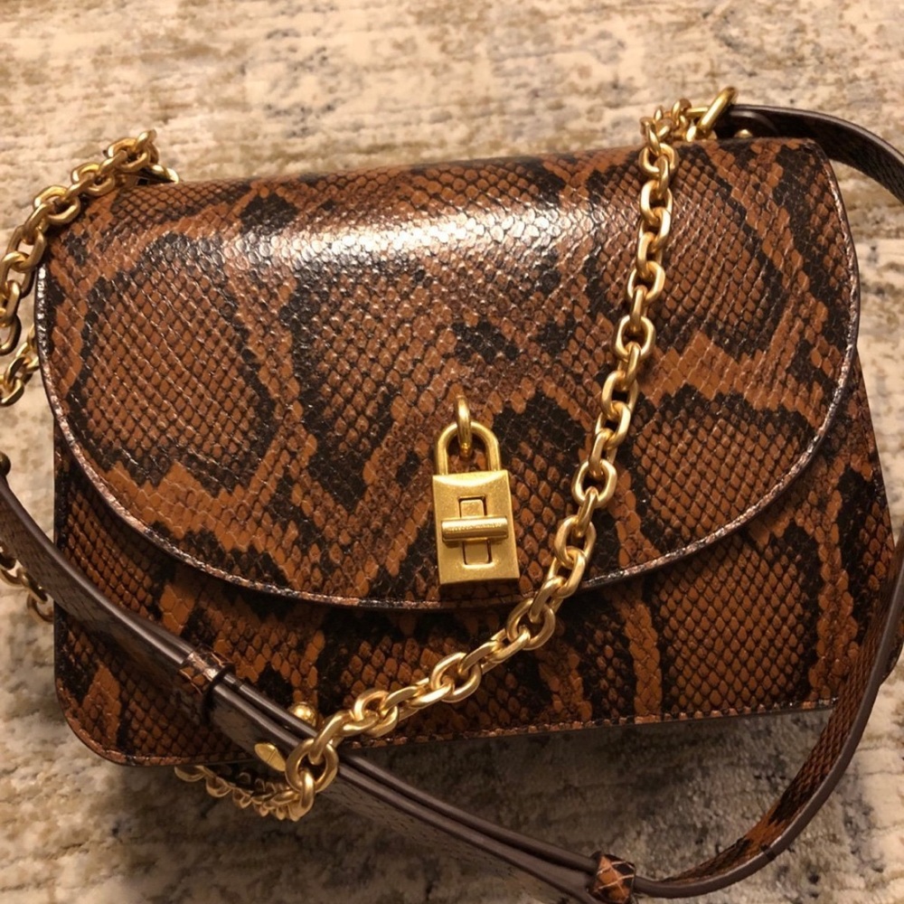 Rebecca Minkoff Love Too Snake Print Crossbody Bag